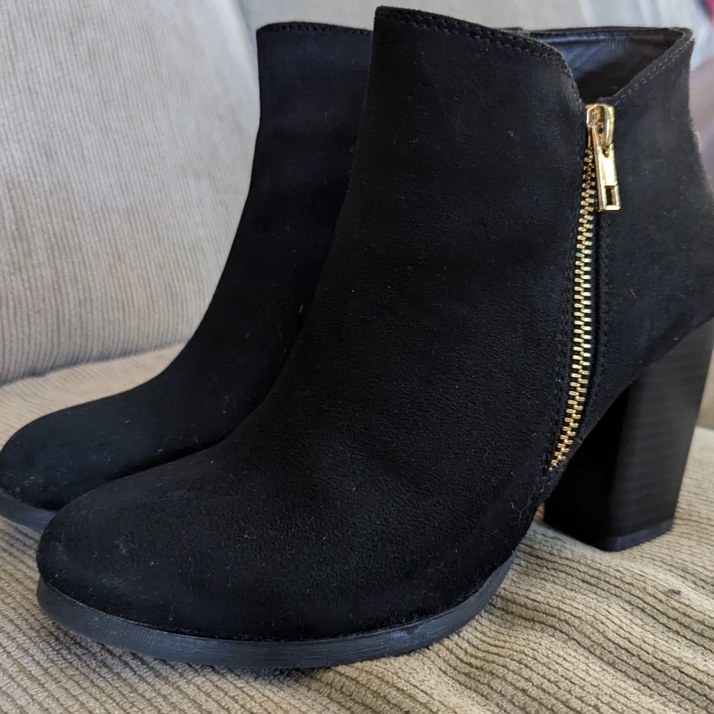 Call It Spring, suede, heeled ankle boots - Picture 1 of 5